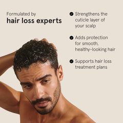 Keeps thickening conditioner close-up during application for smoother, fuller look.