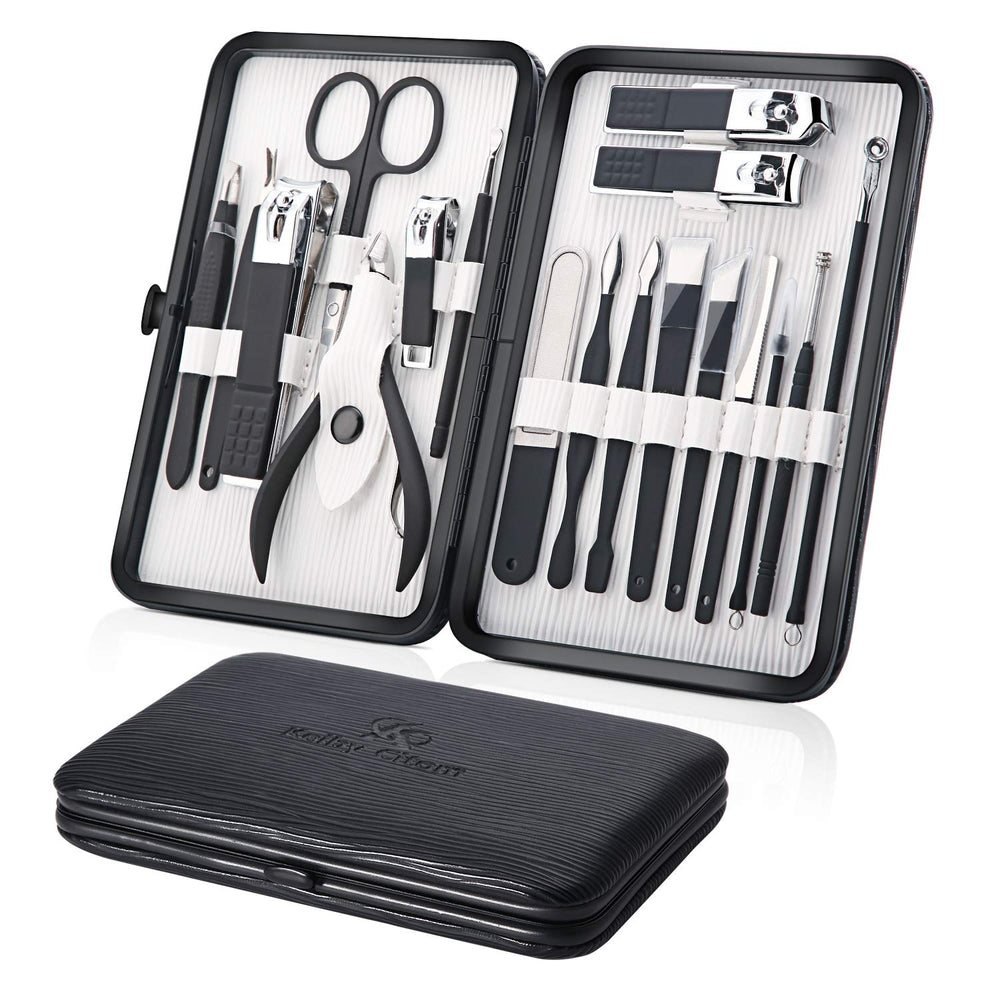 Keiby Citom 18pc grooming kit case closed, portable storage for travel-friendly grooming.