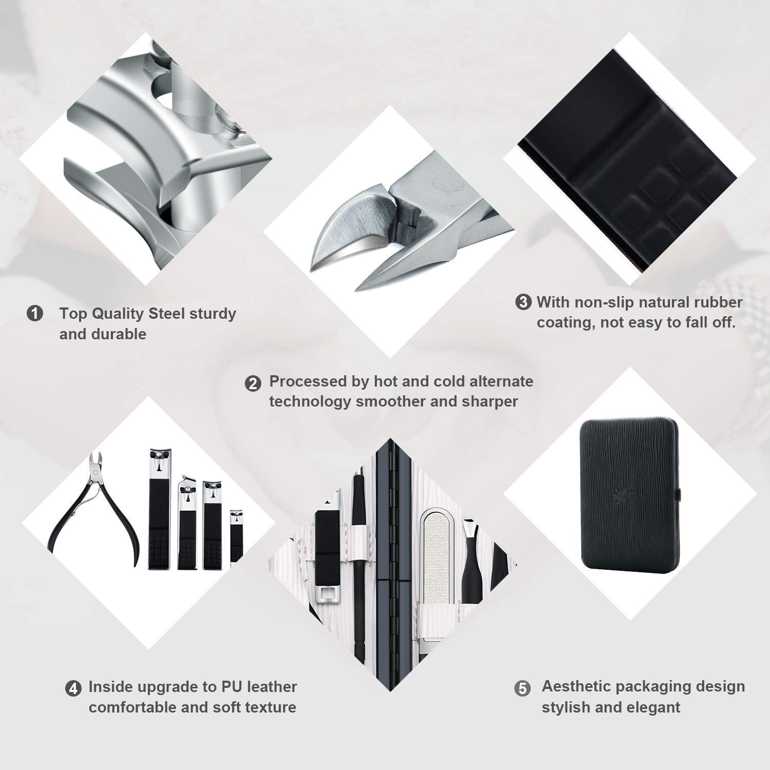 Keiby Citom case fabric with PU leather trim, stylish gift-ready packaging.
