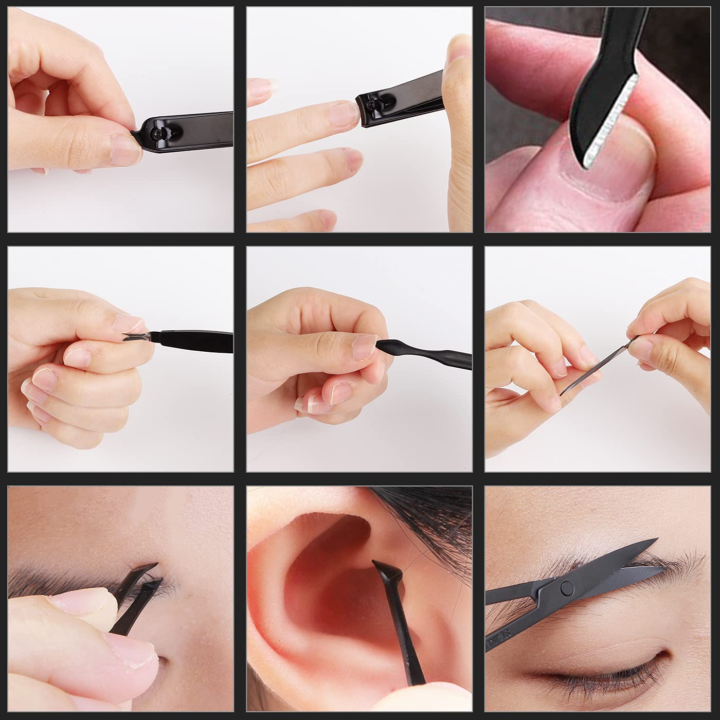 Keiby Citom hand, face, and foot care tools included in one kit