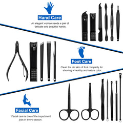 Keiby Citom travel grooming kit case open showing organized manicure setup