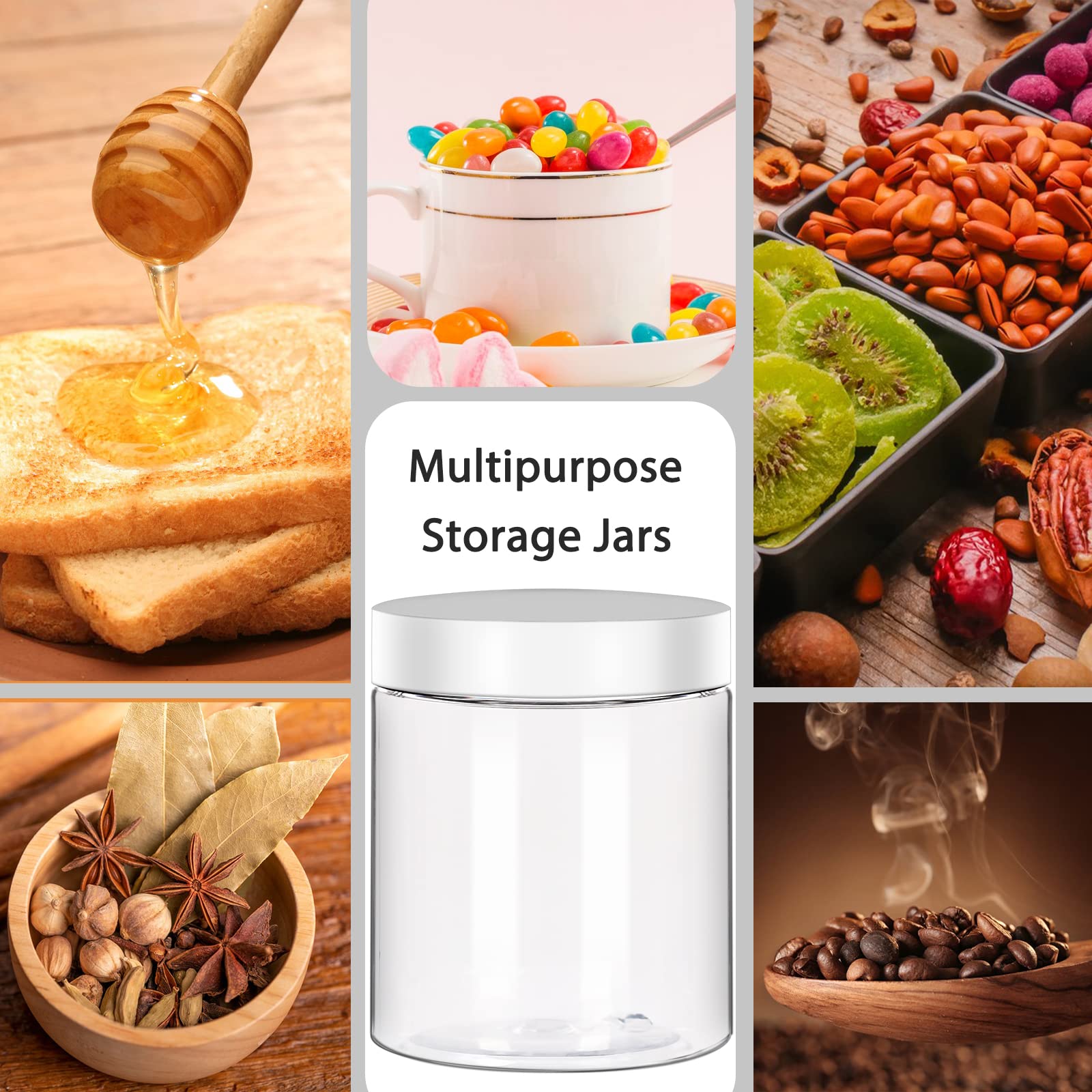 Keketin 8oz jar open lid shows foam liner for content protection