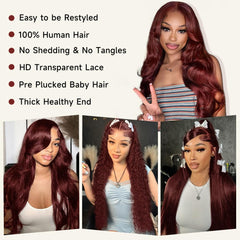 KEKEYY pre-plucked hairline lace-front wig enabling easy parting