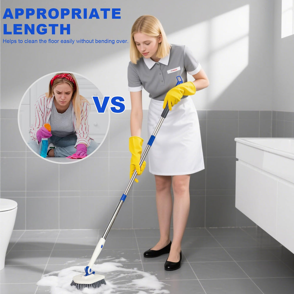 Keleekelin tile tub scrubber hanging hole for easy drying and storage