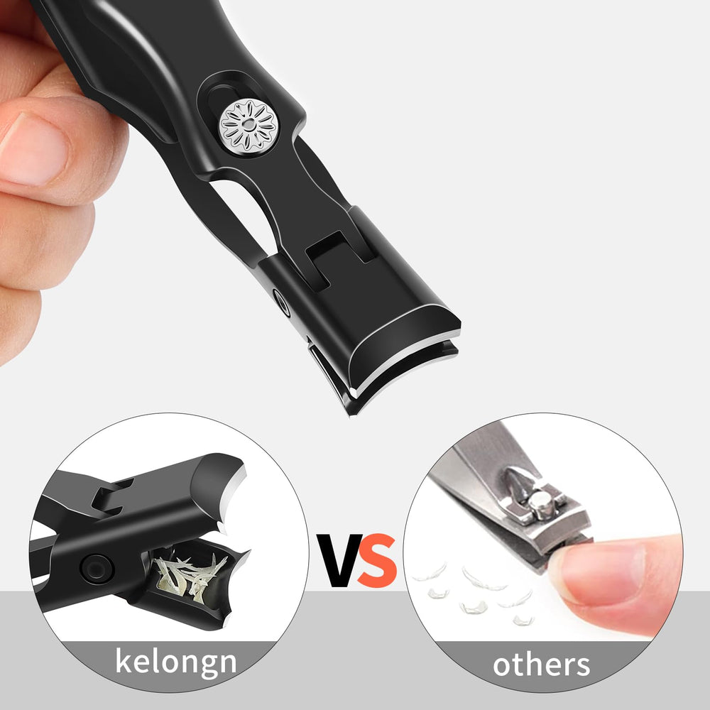 kelongn nail clippers portable keychain on-the-go nail care
