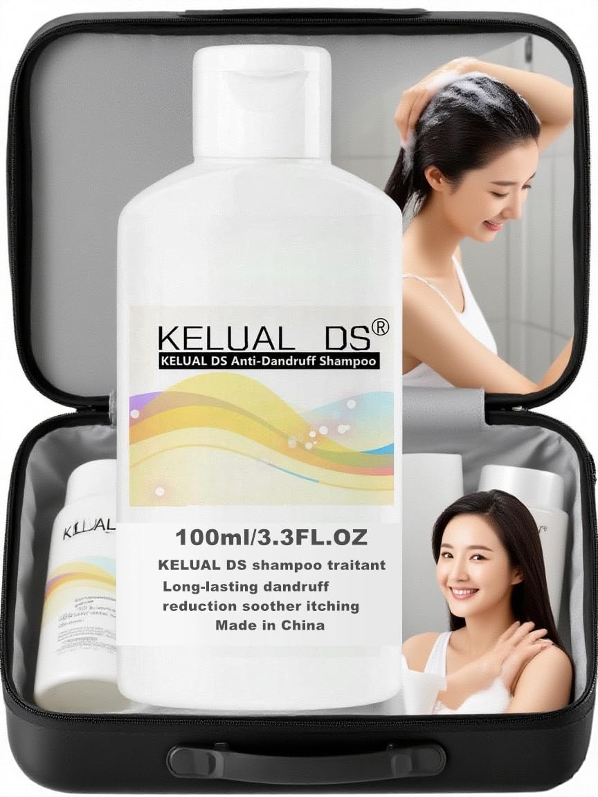 KELUAL DS shampoo lather-foam close-up indicating rich cleansing action.