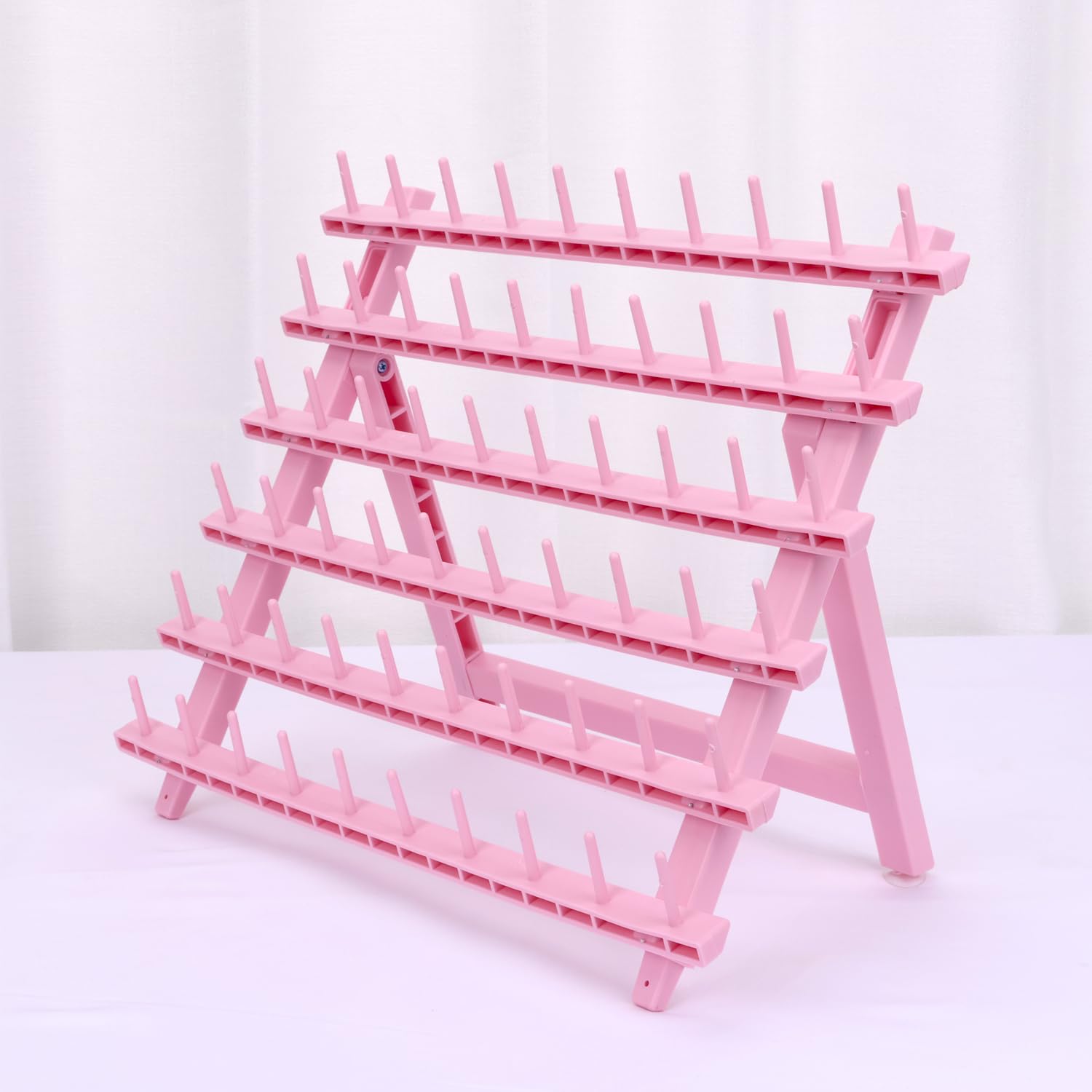 Kelukeya braid rack foldable design saves storage space between appointments.