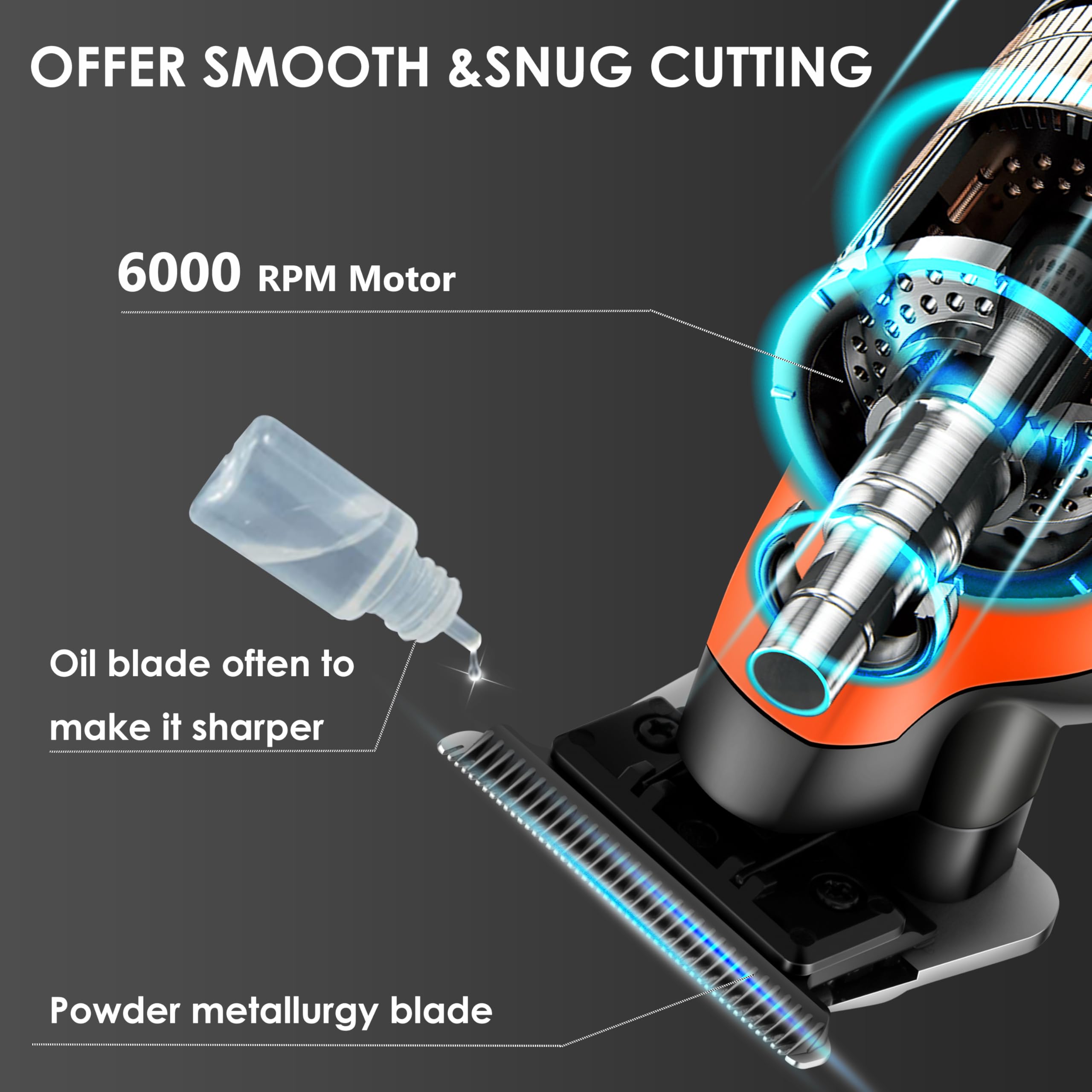 KEMEI 2293 cordless-trimmer-in-hand demonstrates ergonomic grip for comfort