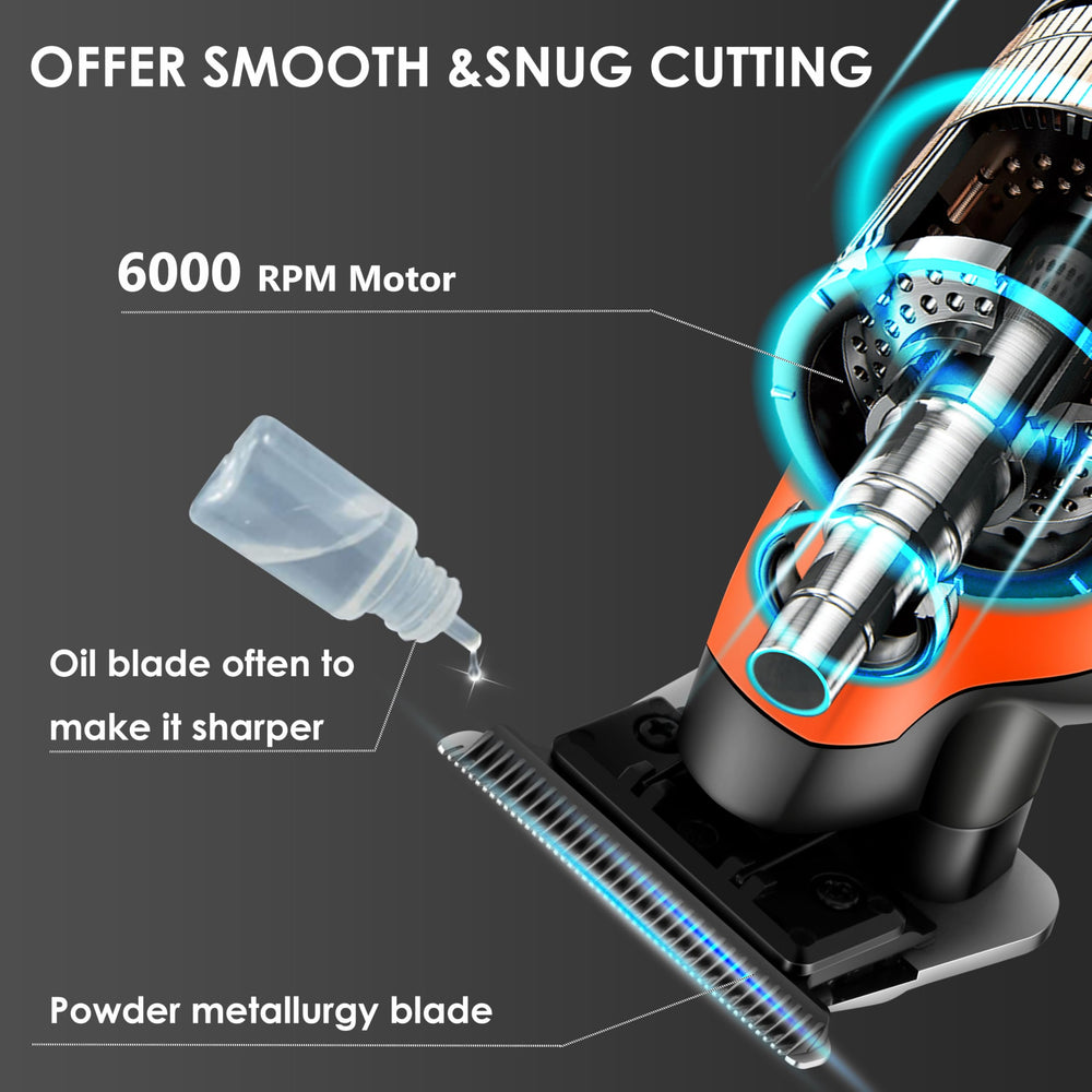 KEMEI 2293 cordless-trimmer-in-hand demonstrates ergonomic grip for comfort