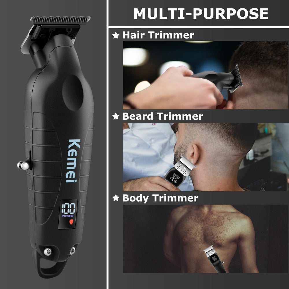 KEMEI 2293 ergonomic grip designed for comfortable control.