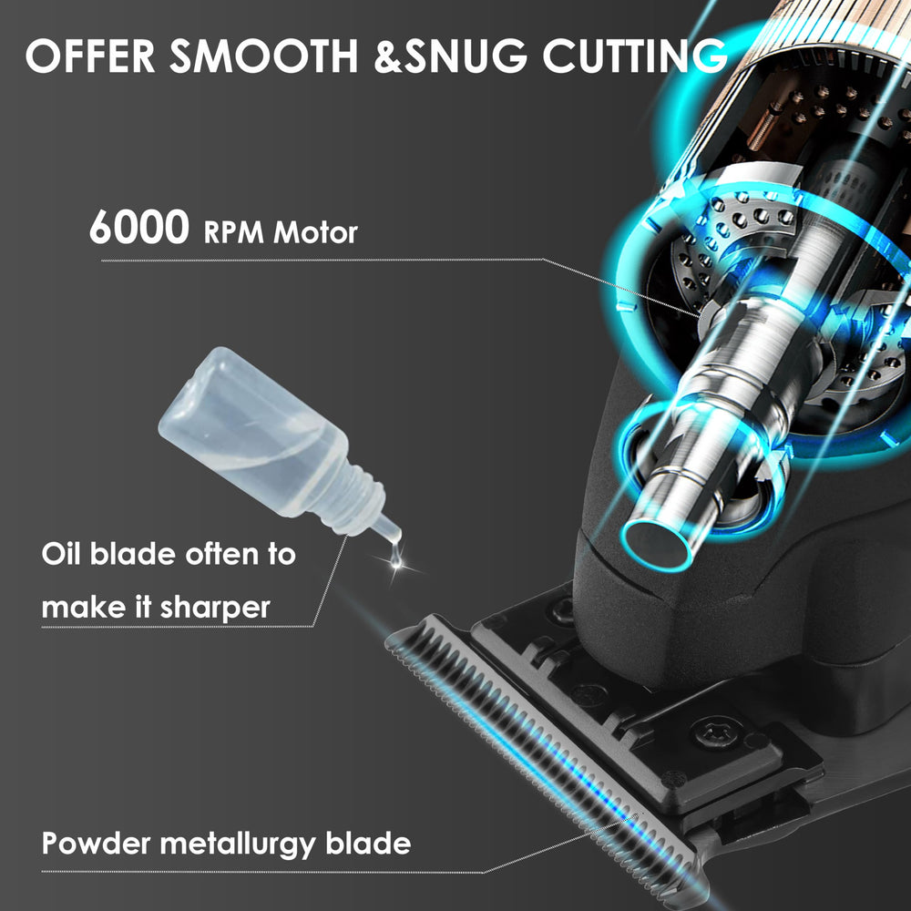 KEMEI 2293 high-power, low-noise motor during a trim.