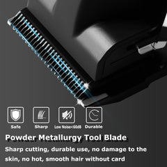 KEMEI 2296 cordless-use lifestyle shot demonstrating freedom during grooming.