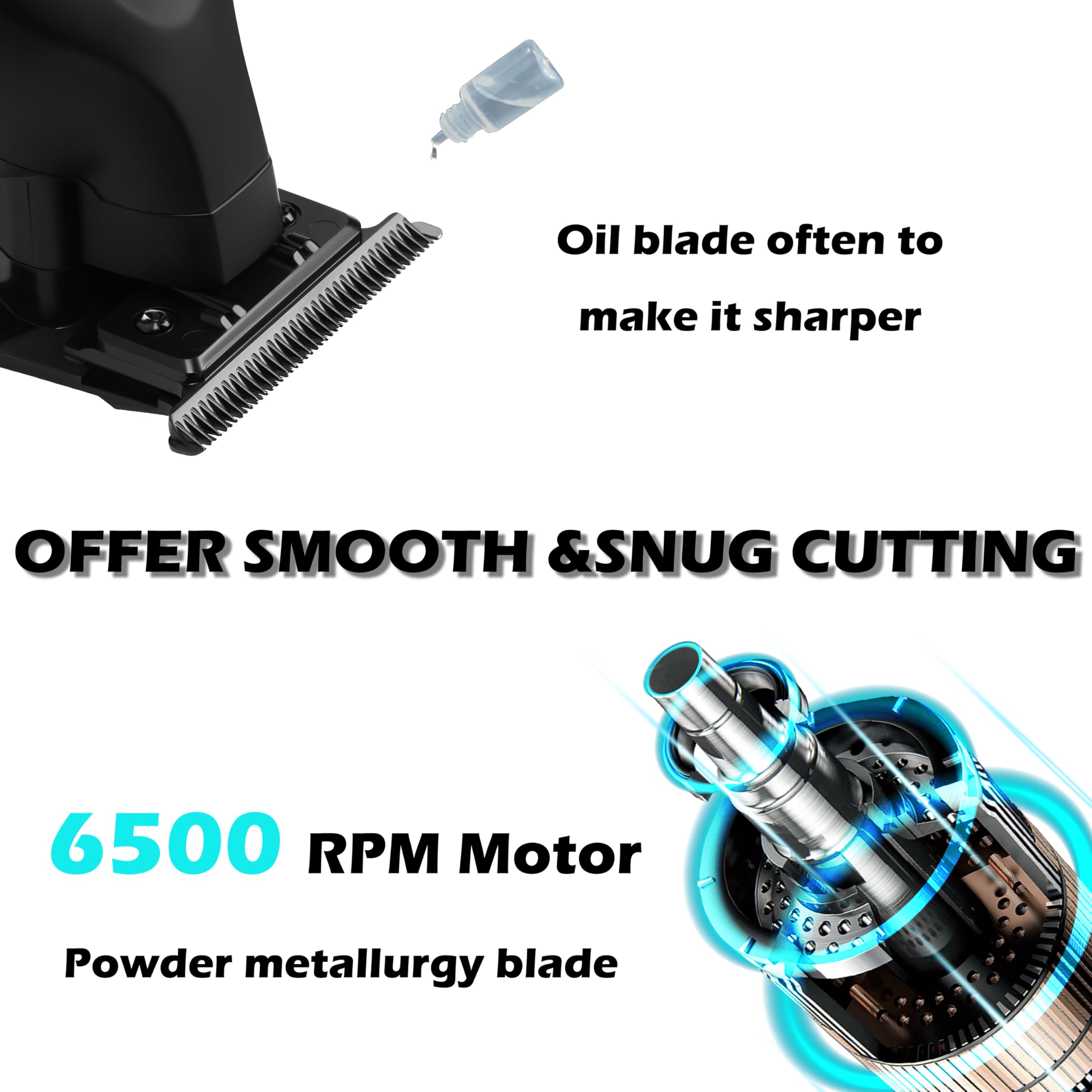 KEMEI 2299 cordless rechargeable battery enables wireless grooming anywhere.