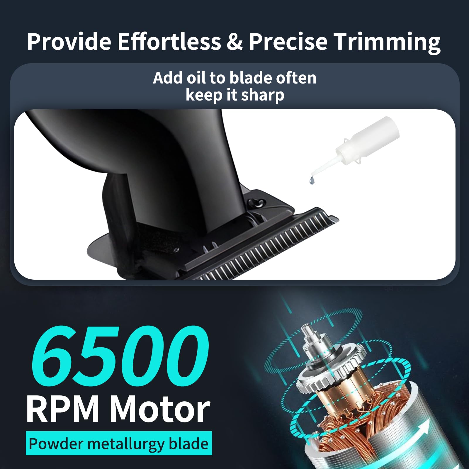 KEMEI 2299 low-noise motor keeps grooming discreet and comfortable