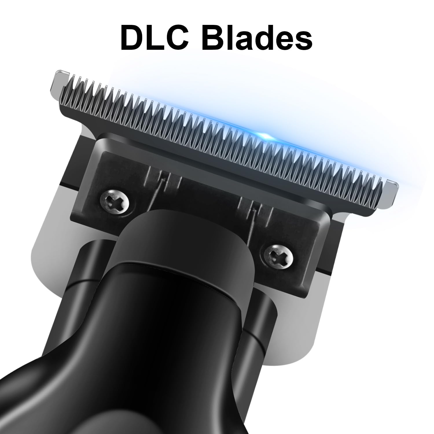 KEMEI 2299 trimmer DLC blade closeup for sharp, professional cuts.