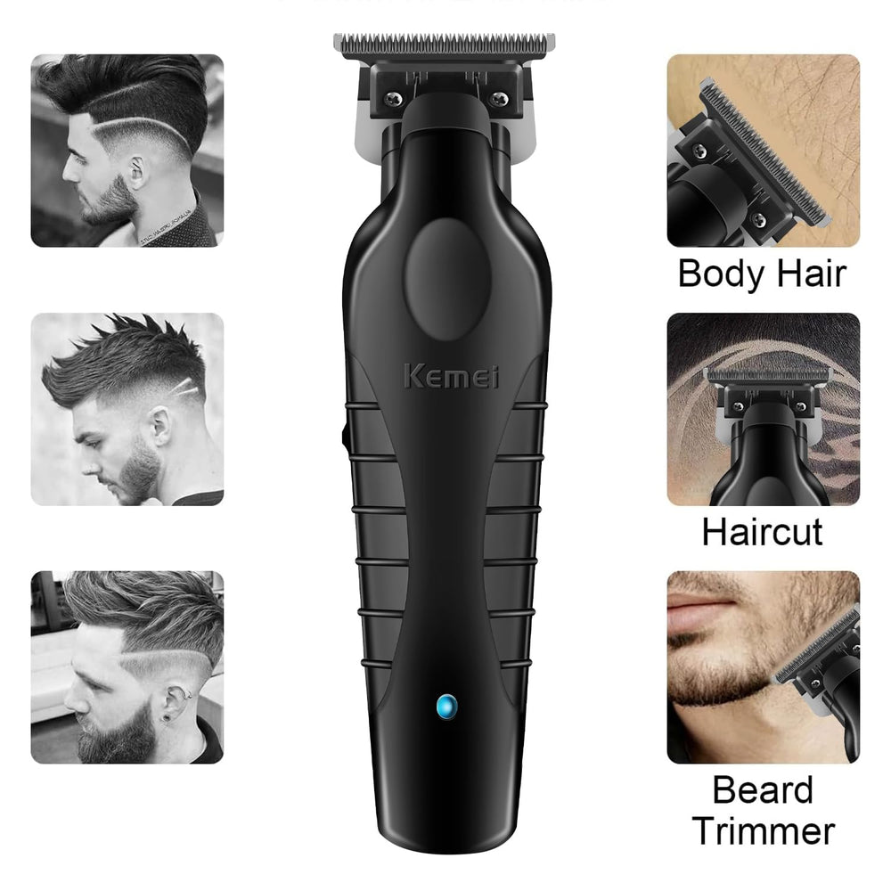 KEMEI 2299 trimmer quiet design at 65db enables discreet grooming.