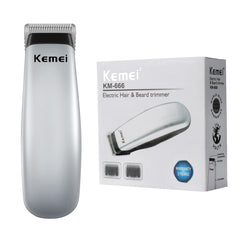 KEMEI Mini Clippers Secure-Fit guards with stainless clips for secure trimming.