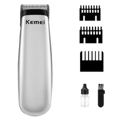 KEMEI Mini Trimmer cordless operation enables unrestricted movement during grooming
