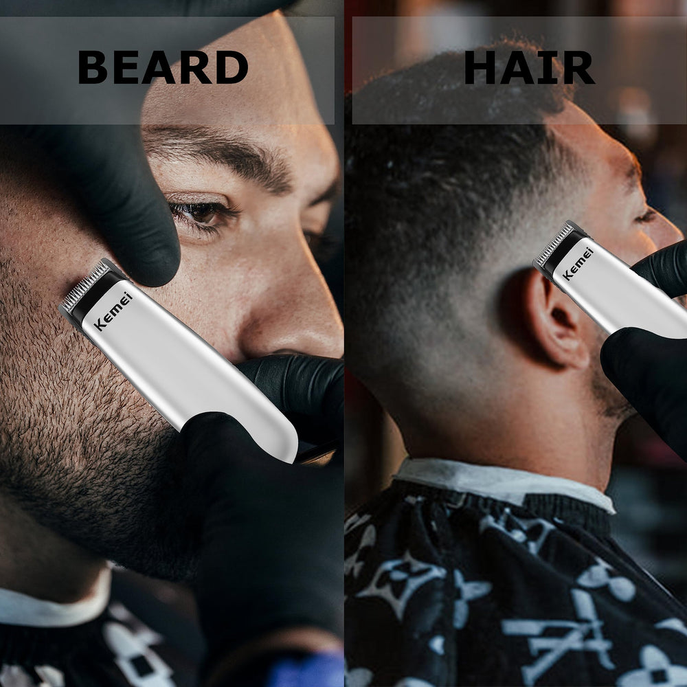 KEMEI mini trimmer operates quietly for distraction-free grooming sessions