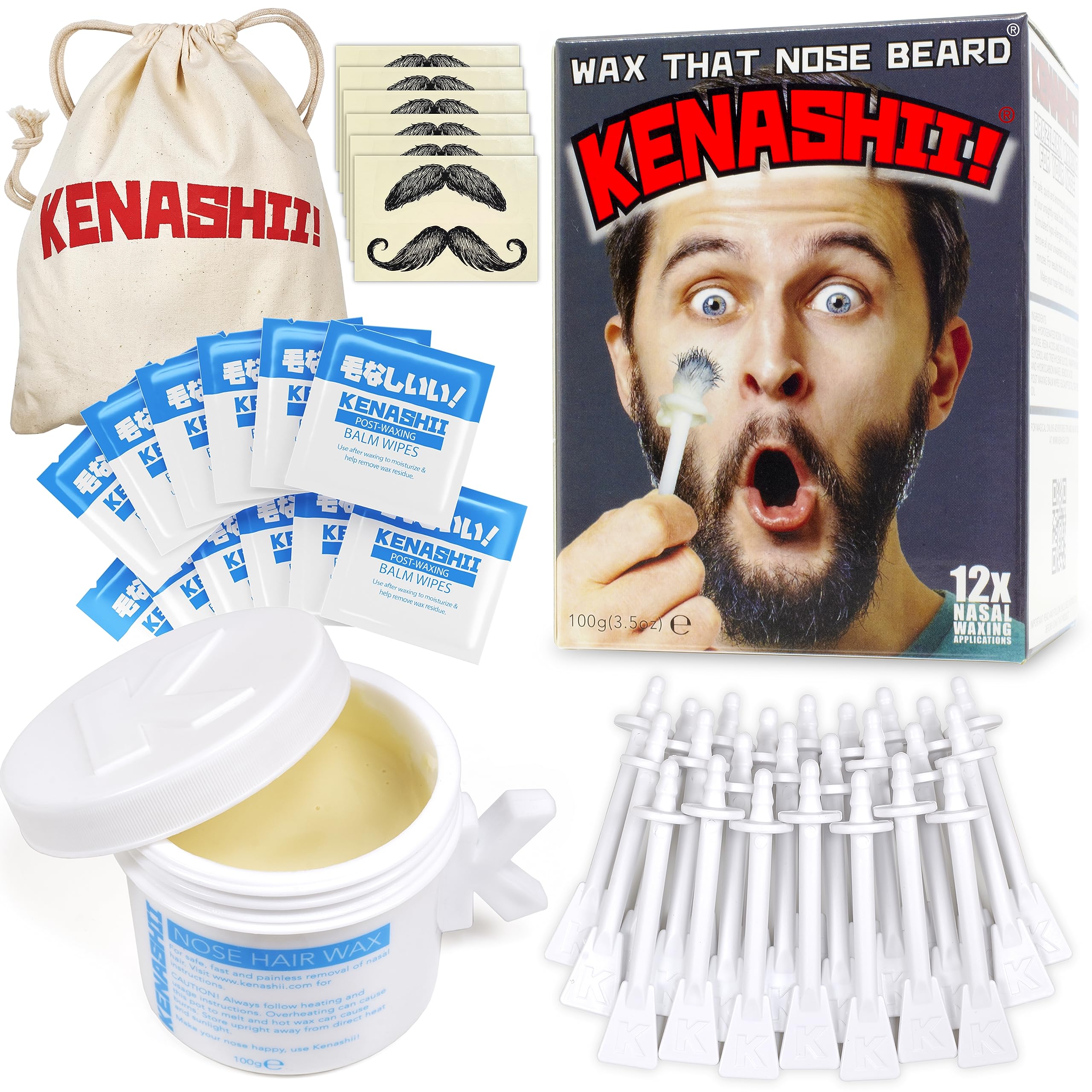 KENASHII Nose Wax Kit 100g overview with swift, less-painful waxing.