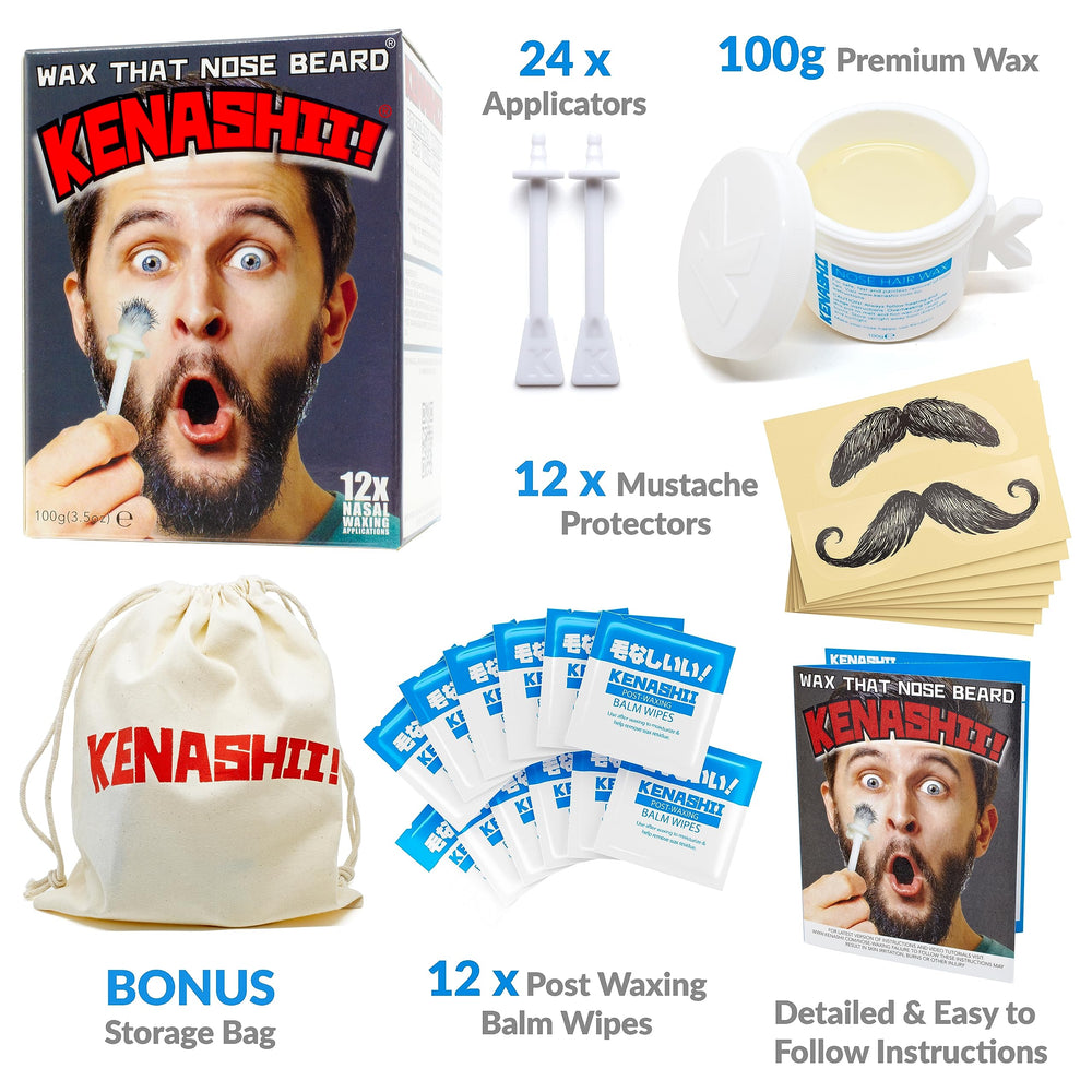 KENASHII Nose Wax Kit Bag keeps tools organized for travel.