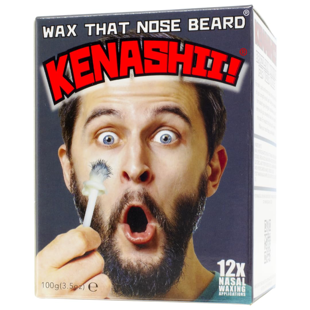 KENASHII Nose Wax Kit Regrowth Closeup highlights lasting smoothness up to five weeks.