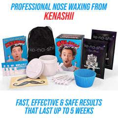 KENASHII nose waxing kit ear hair removal capability shown for versatile care.