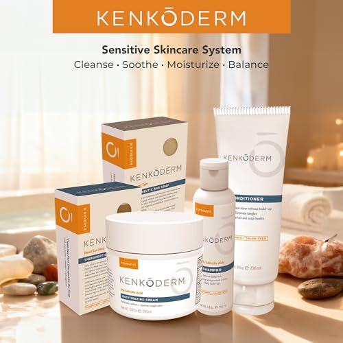 Kenkoderm vitamin E soothing hydration visual cue for skin comfort.