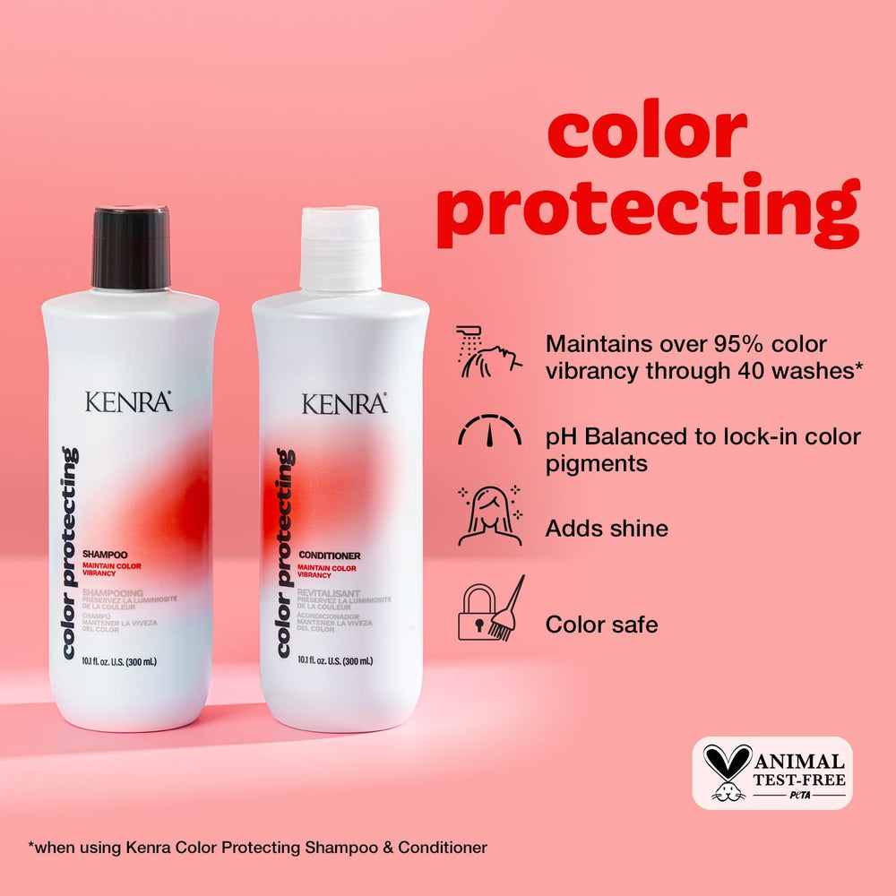 Kenra Color Protecting Conditioner bottle showing shine and smoothness