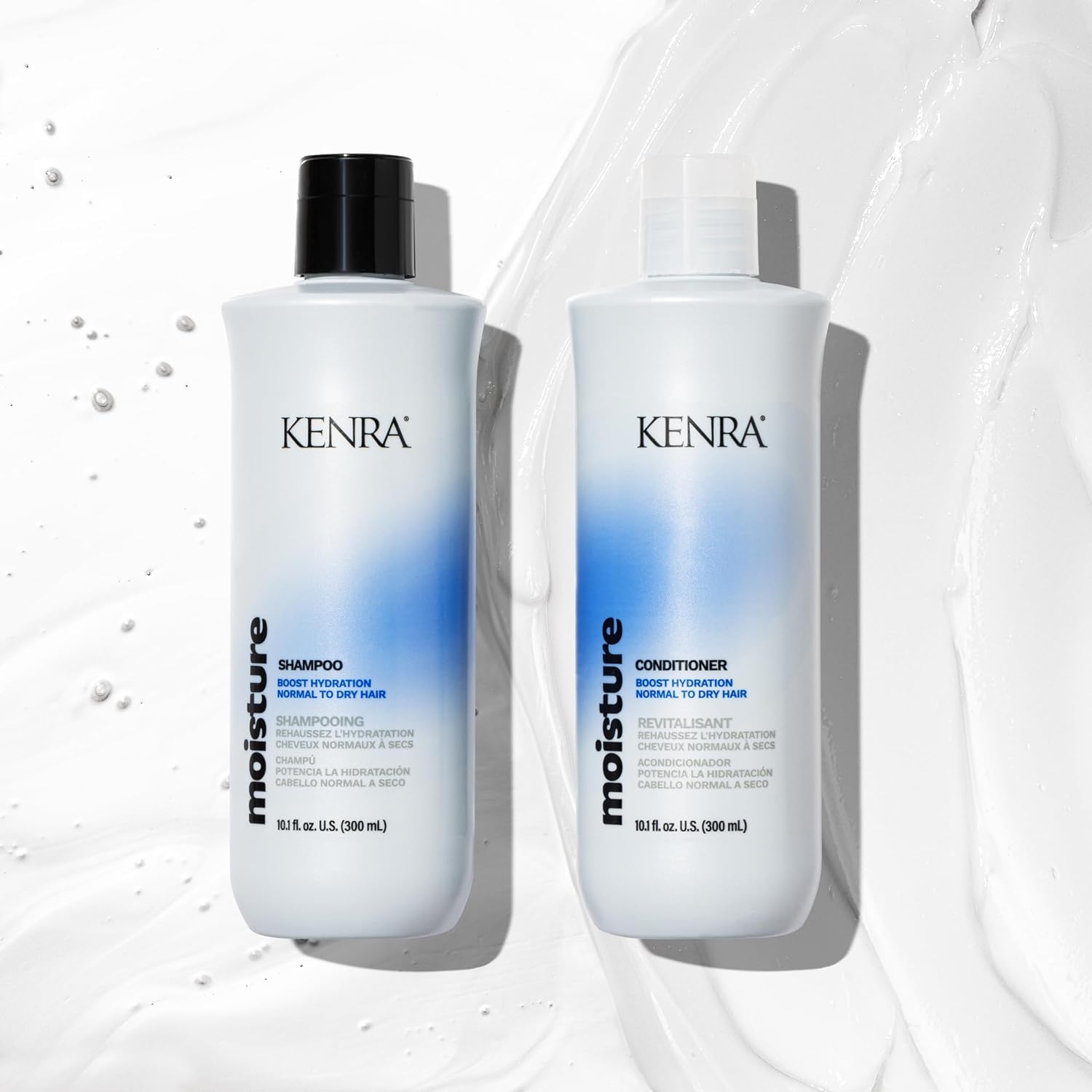 Kenra color-safe formula protects color while moisturizing hair.