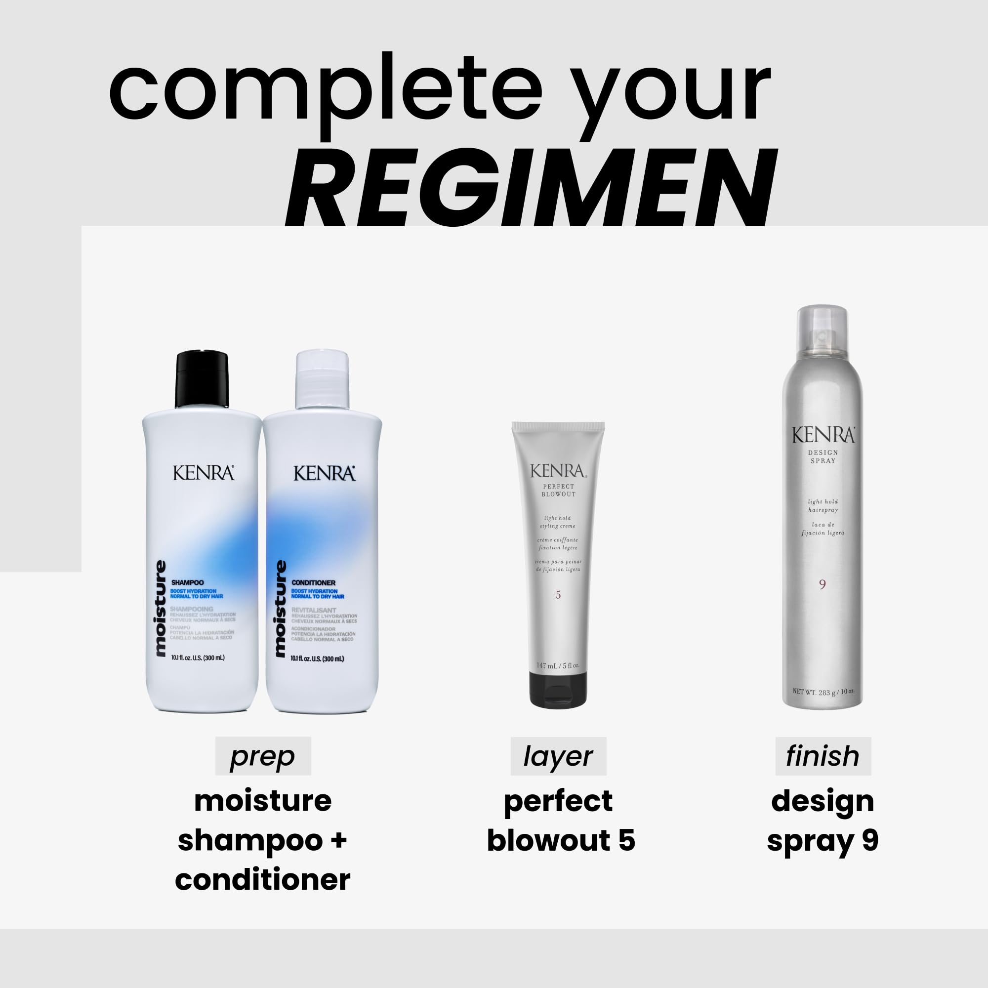 Kenra Design Spray 9 frizz-control demonstrates lasting style without heaviness