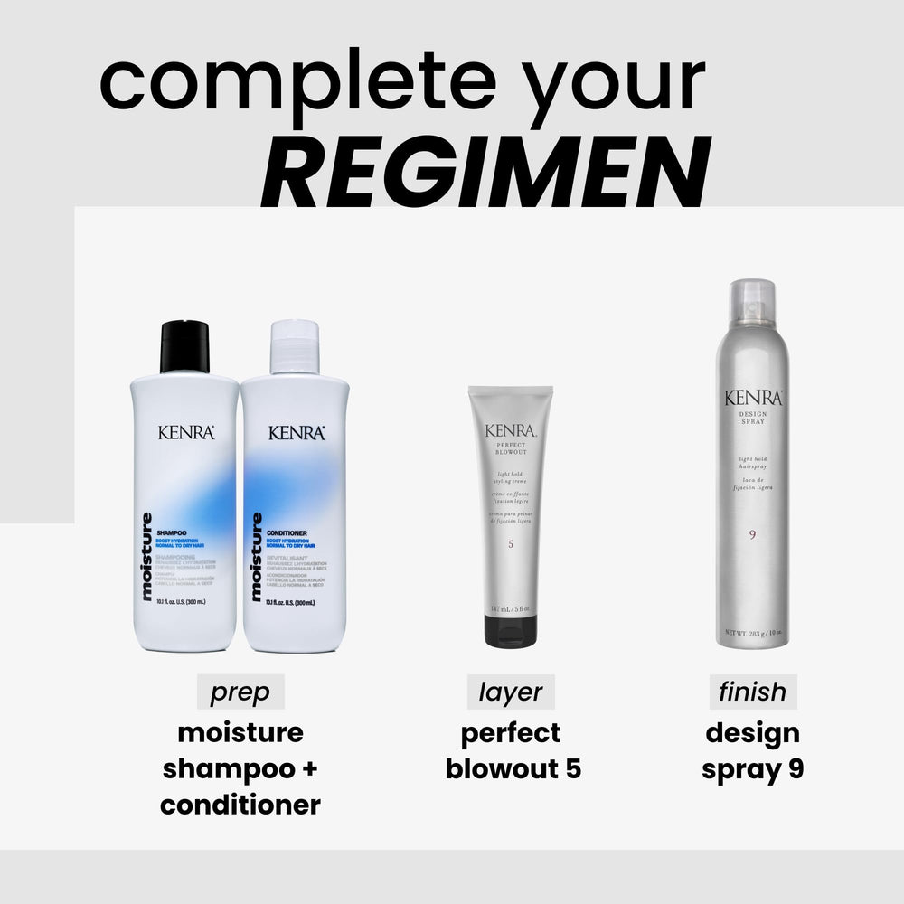 Kenra Design Spray 9 frizz-control demonstrates lasting style without heaviness