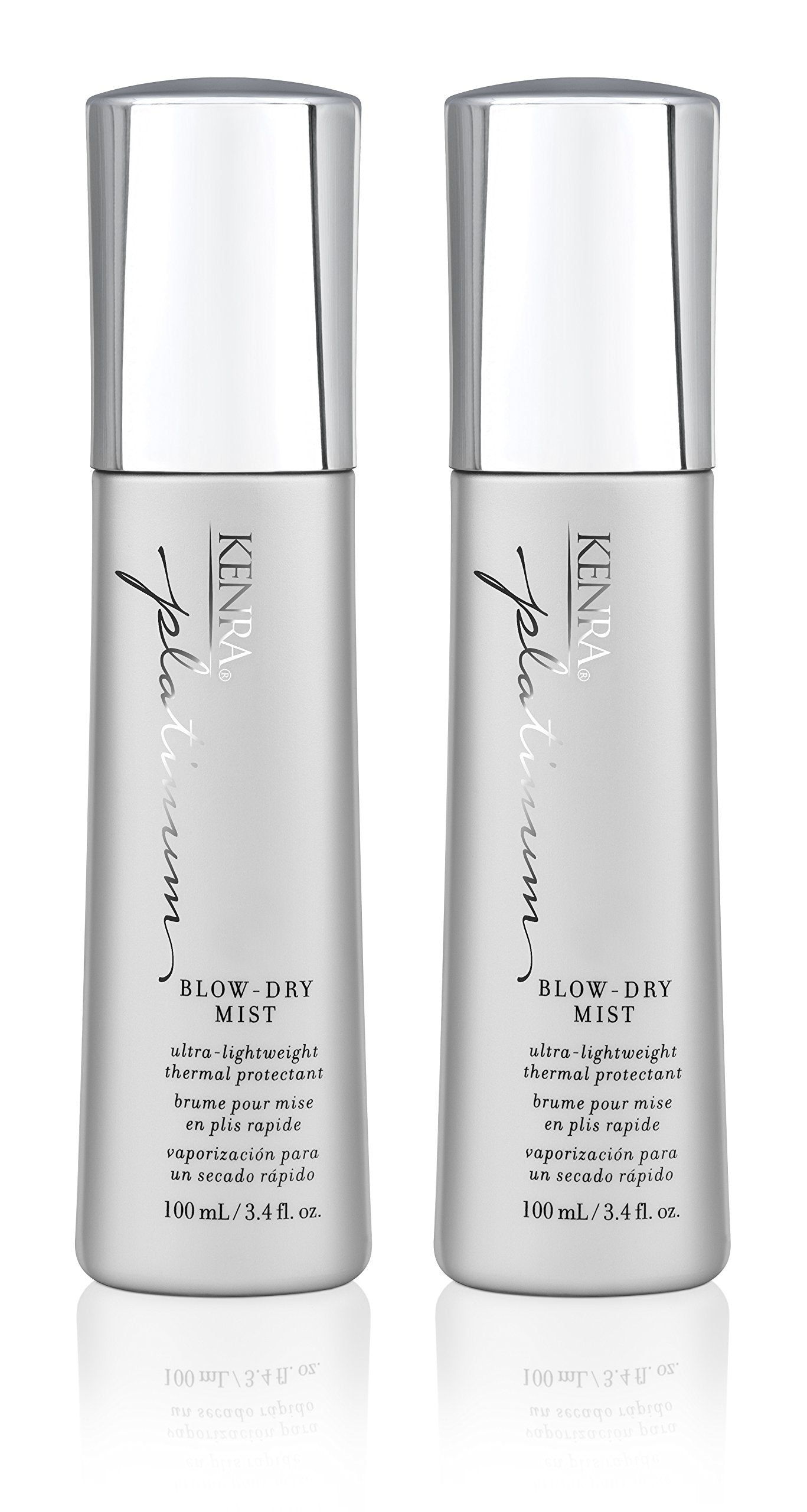 Kenra Platinum Blow-Dry Mist bottle front showcasing heat protection