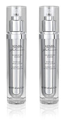 Kenra Platinum Silkening Gloss bottle front in a double-pack for silky shine.