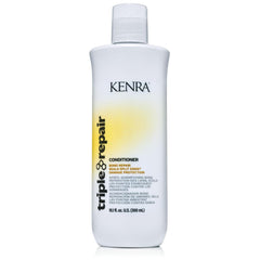 Kenra Triple Repair bottle label close-up notes sulfate-free formula.