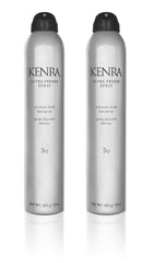 Kenra Ultra Freeze Spray 30 bottle front demonstrates ultimate hold and shine.