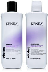 Kenra Violet Shampoo bottle removing brass for cooler blonde or gray tones