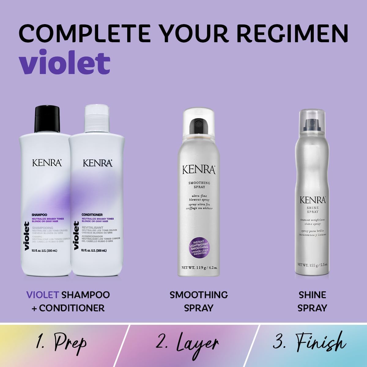Kenra Violet Shampoo lather close-up highlighting purple pigment