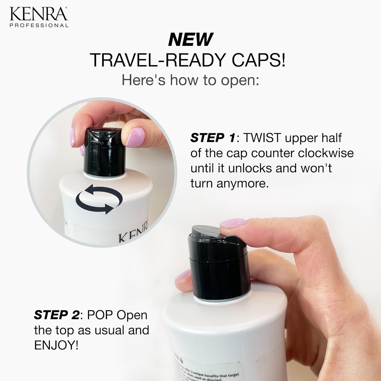 Kenra Volume Conditioner bottle closeup cream emphasizes smooth detangling without heaviness.