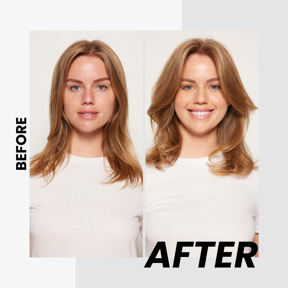 Kenra Volume Mousse Extra 17 being applied for lift and body