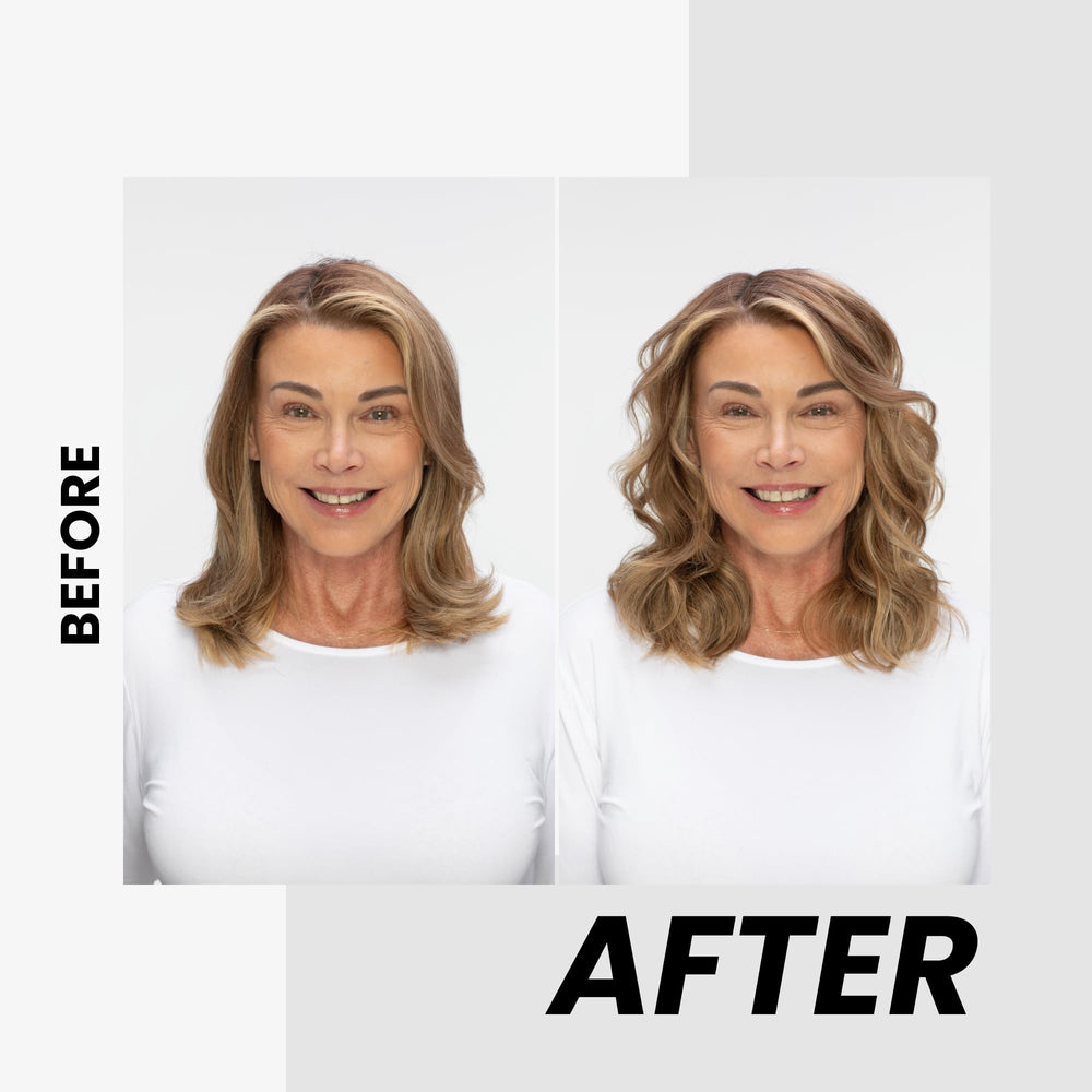 Kenra Volume Spray 25 application shot demonstrates quick-dry finish
