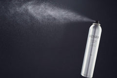 Kenra Volume Spray 25 finish closeup highlights natural shine and control.