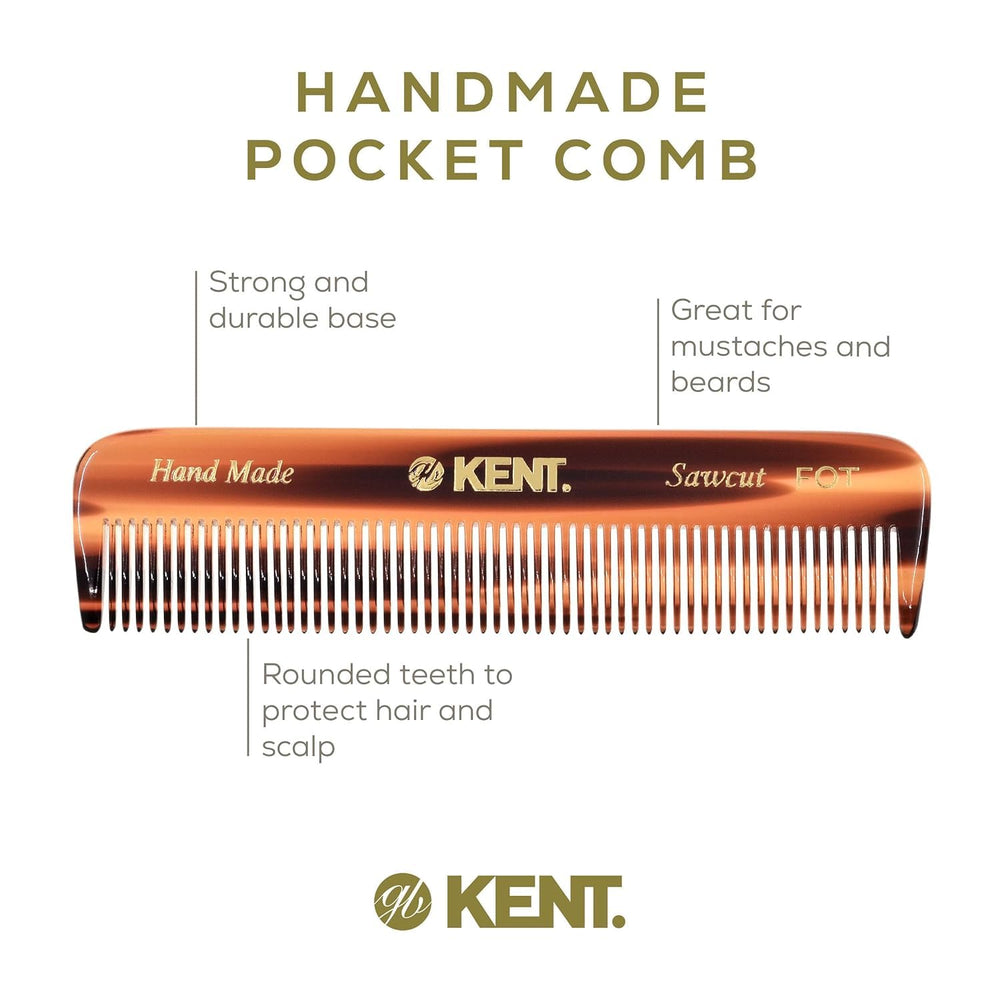 Kent A FOT travel-compact pocket comb fits easily in a pocket or bag.