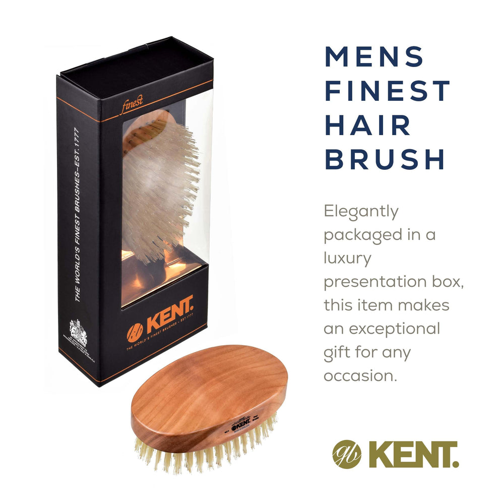 Kent MC4 daily-beard-care scene illustrates oil distribution and neat grooming