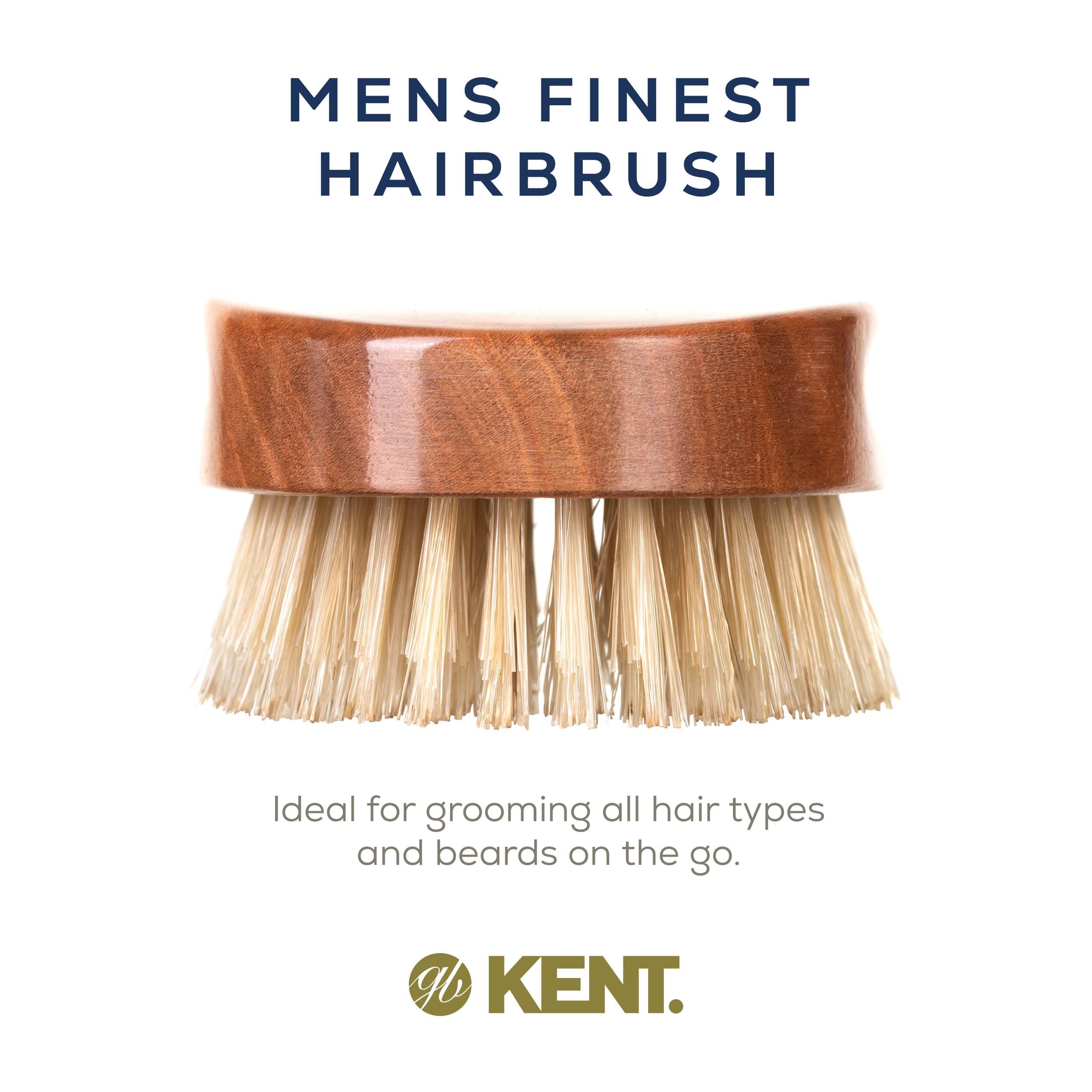 Kent boar-bristle brush on scalp-care sequence for balanced look