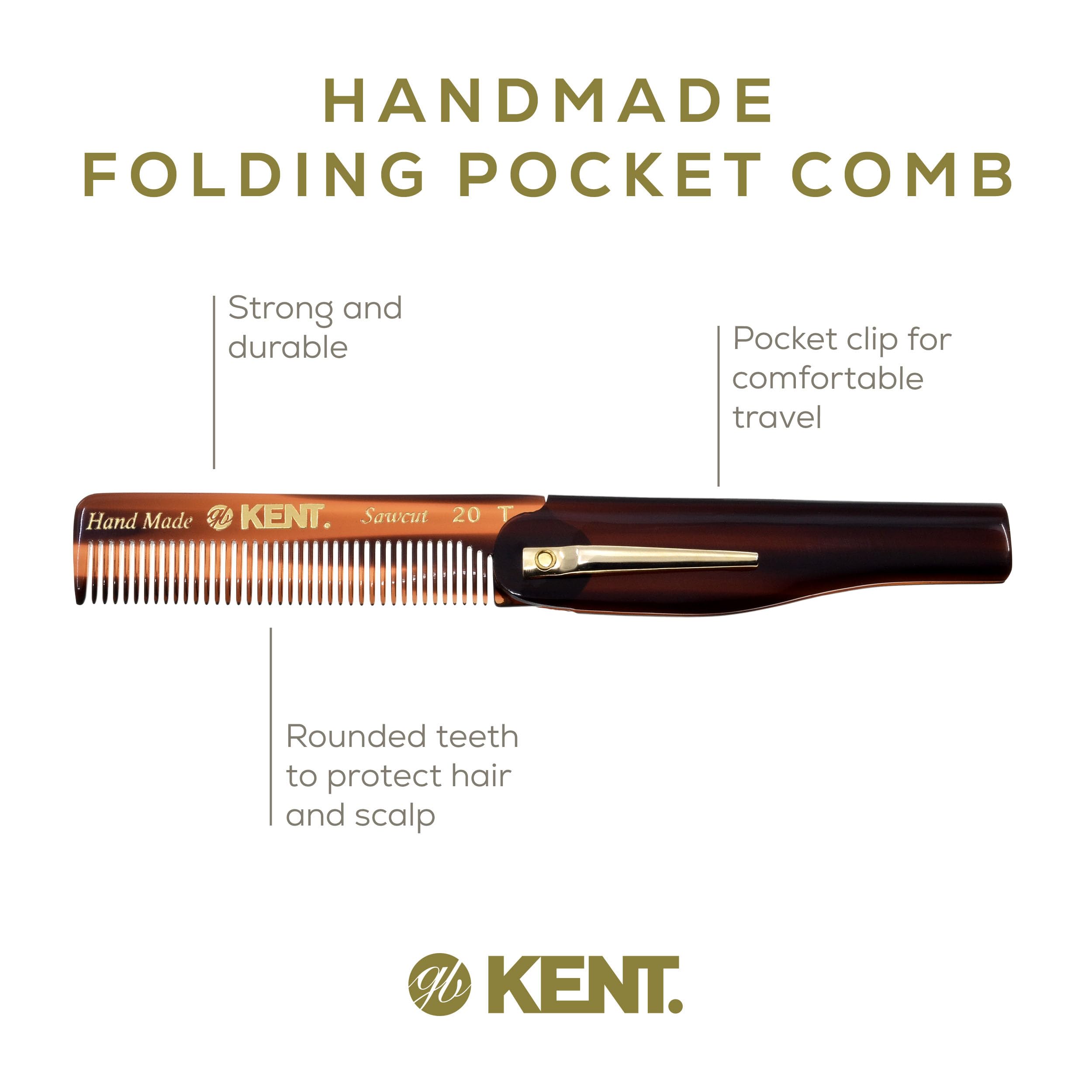 Kent Set handmade cellulose acetate detail emphasizes plant-based material and smooth finish.