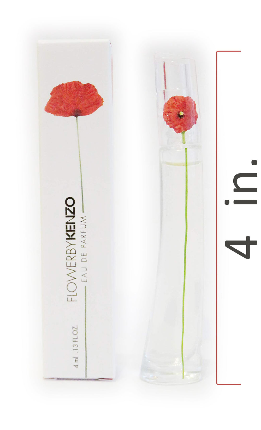 Kenzo Flower mini splash cap closeup highlighting packaging