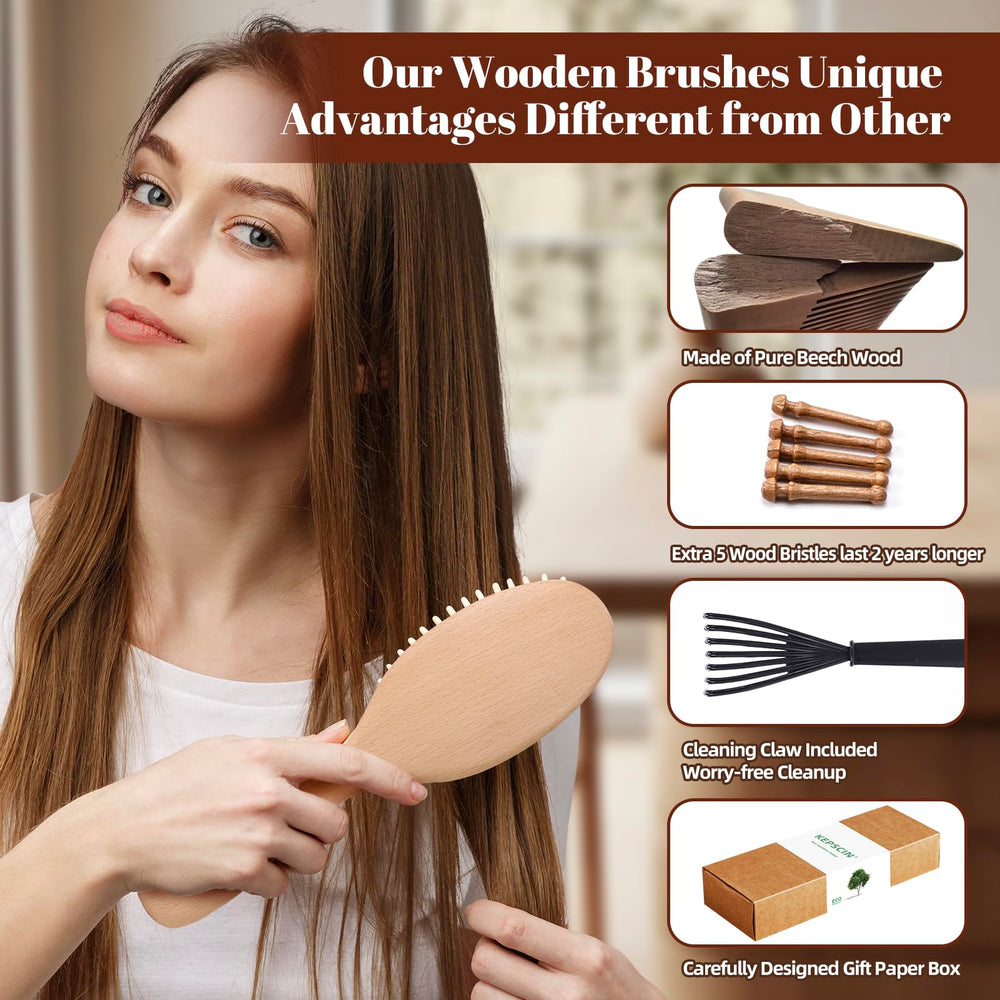 KEPCSIN silicone airbag brush with extra bristles for extended use.