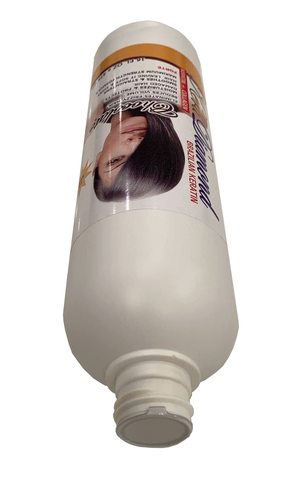 Kera Diamond Keratin Chocolate Restore bottle closeup highlights vitamin-enriched formula