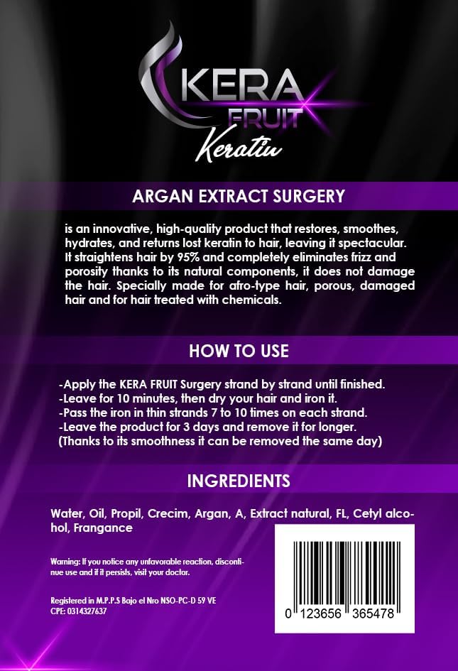 KERA FRUIT Cirugía Capilar oil blend delivers deep hydration and shine.